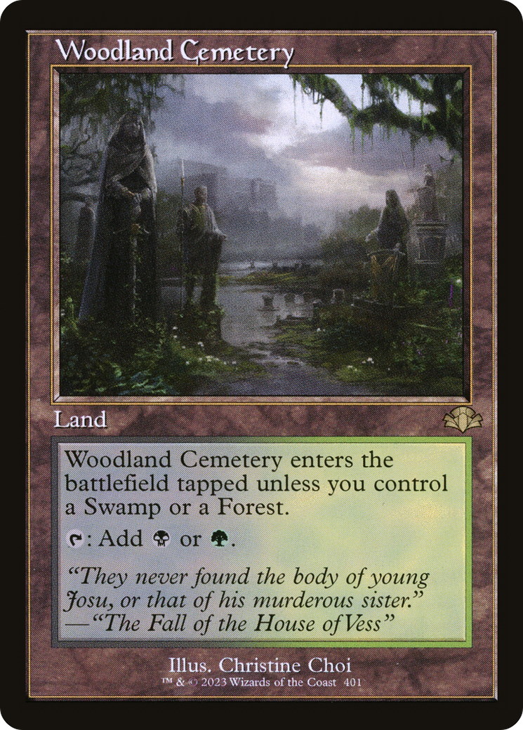 {R} Woodland Cemetery (Retro) [Dominaria Remastered][DMR 401]