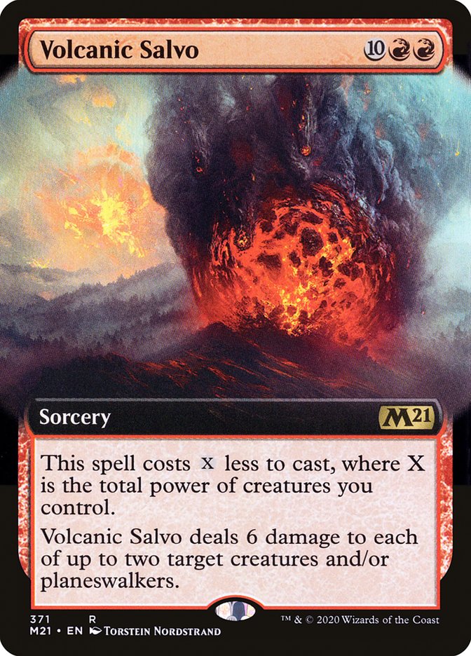 {R} Volcanic Salvo (Extended Art) [Core Set 2021][M21 371]