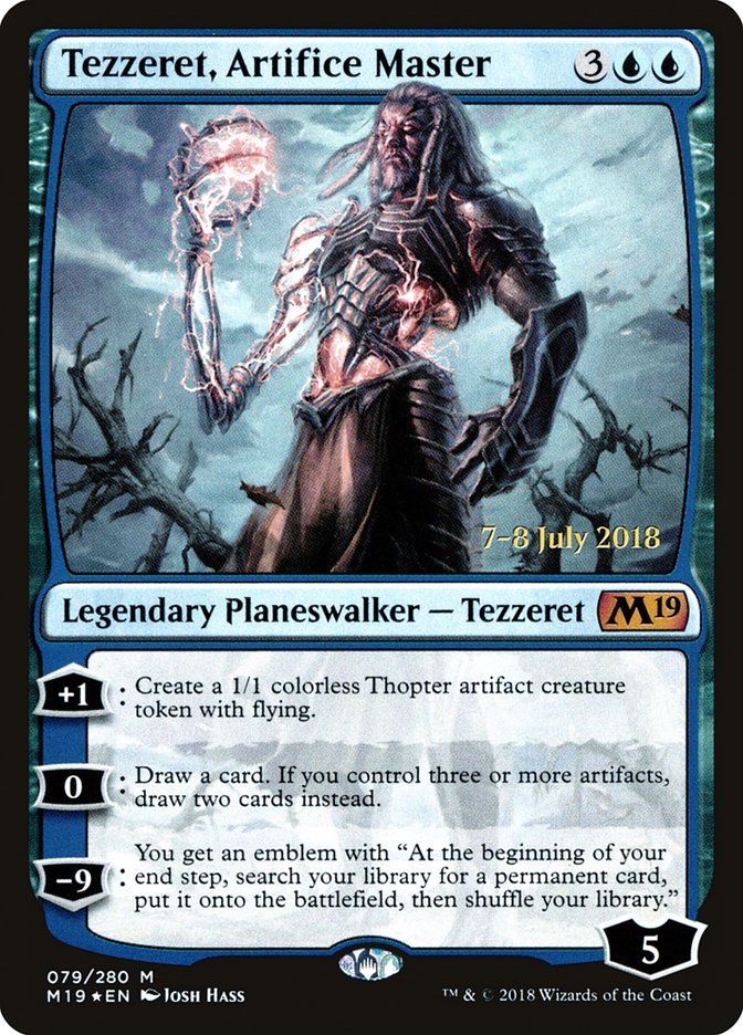 {R} Tezzeret, Artifice Master [Core Set 2019 Prerelease Promos][PR M19 079]