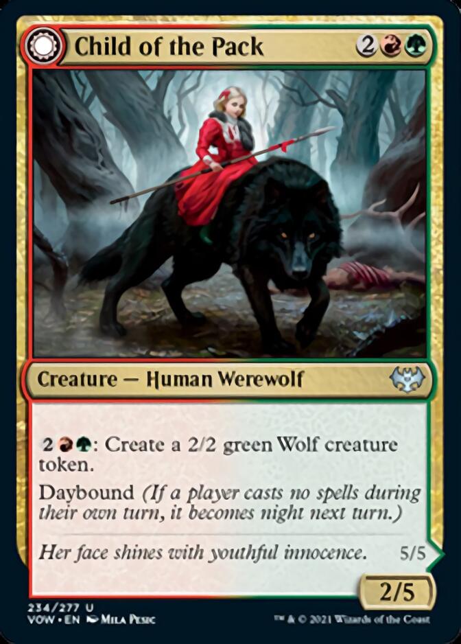 {C} Child of the Pack // Savage Packmate [Innistrad: Crimson Vow][VOW 234]