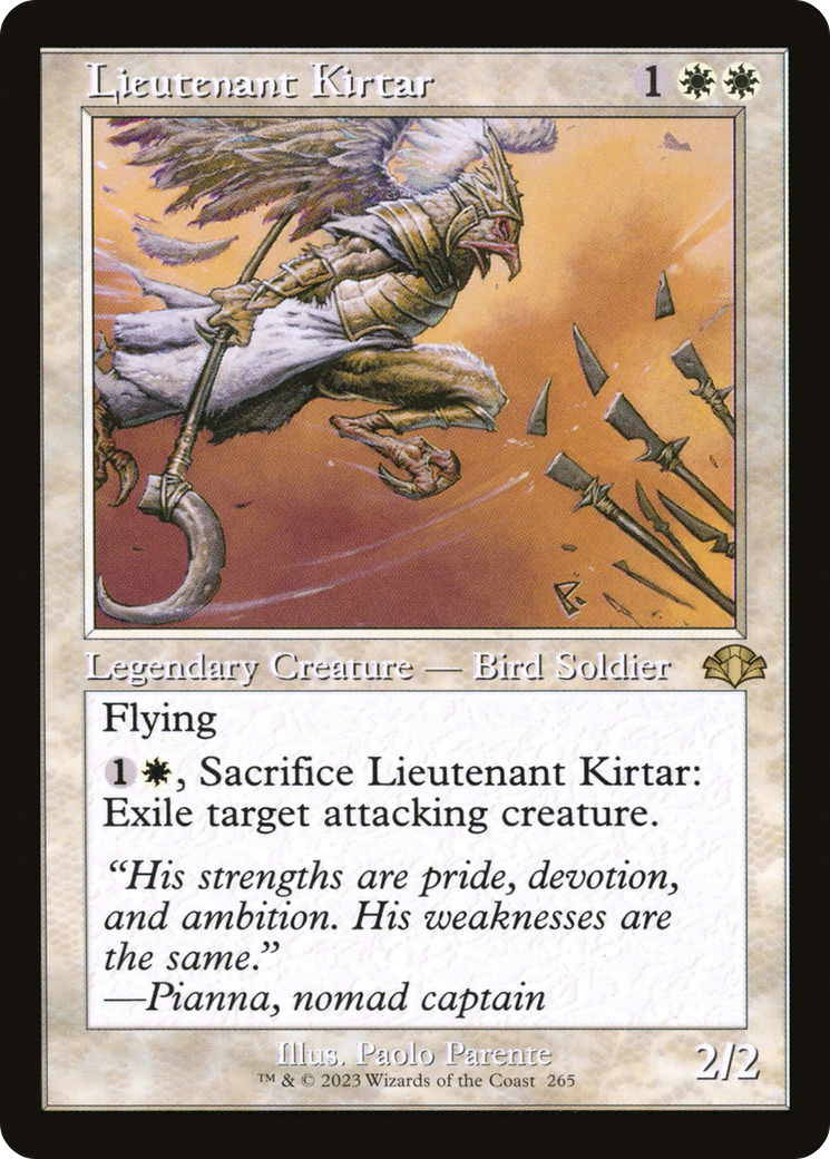 {R} Lieutenant Kirtar (Retro) [Dominaria Remastered][DMR 265]