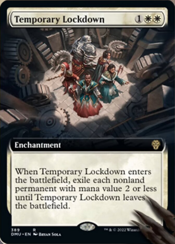 {@R} Temporary Lockdown (Extended Art) [Dominaria United][DMU 389]