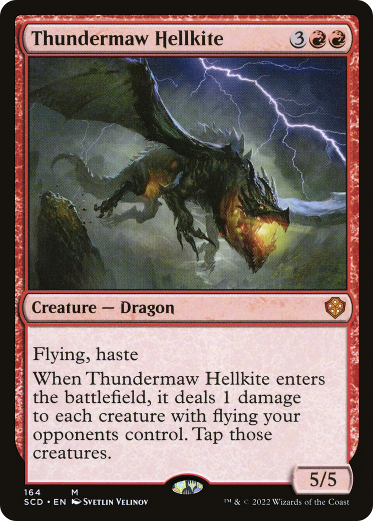 {R} Thundermaw Hellkite [Starter Commander Decks][SCD 164]