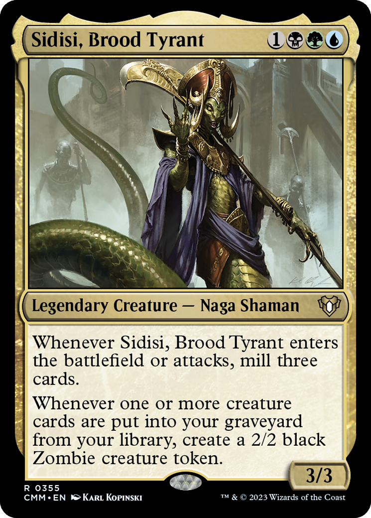 {R} Sidisi, Brood Tyrant [Commander Masters][CMM 355]