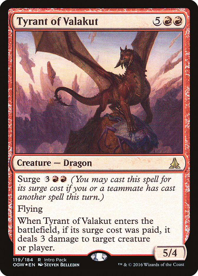 {R} Tyrant of Valakut (Intro Pack) [Oath of the Gatewatch Promos][PA OGW 119]