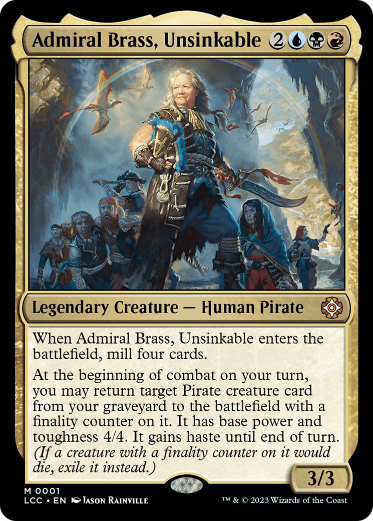 {R} Admiral Brass, Unsinkable [The Lost Caverns of Ixalan Commander][LCC 001]