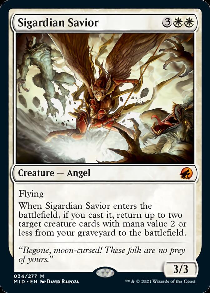 {R} Sigardian Savior [Innistrad: Midnight Hunt][MID 034]