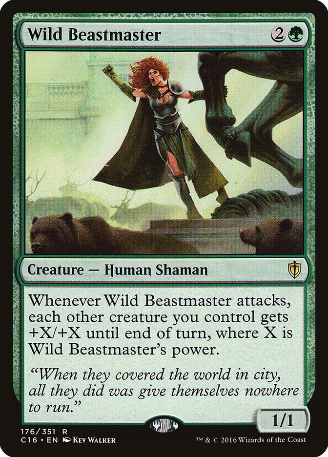 {R} Wild Beastmaster [Commander 2016][C16 176]