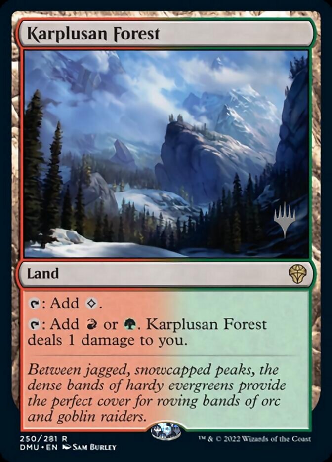 {@R} Karplusan Forest (Promo Pack) [Dominaria United Promos][PP DMU 250]