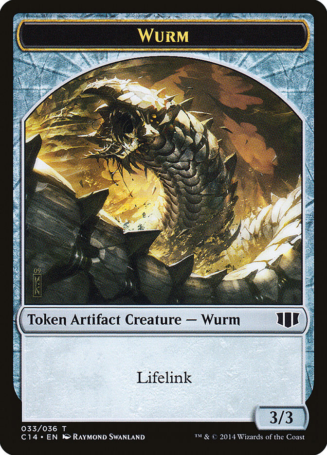 {T} Wurm (033/036) // Goat Double-sided Token [Commander 2014 Tokens][TC14 033]