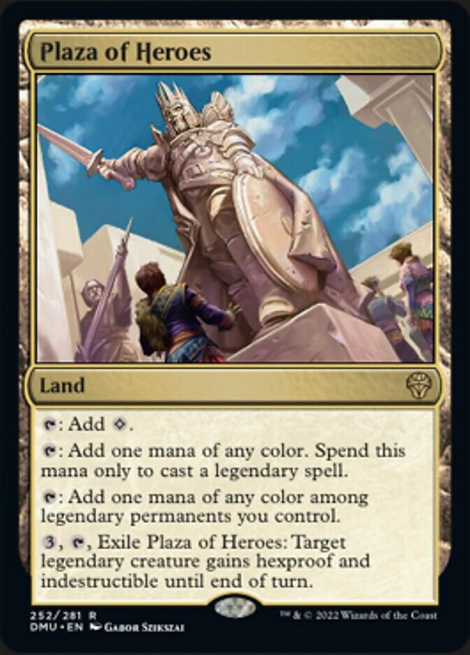 {@R} Plaza of Heroes [Dominaria United][DMU 252]