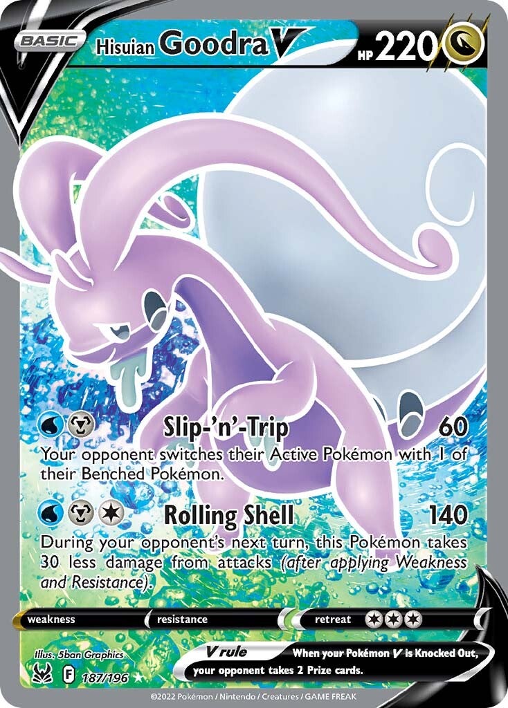 [PKM-R] Hisuian Goodra V (187/196) [Sword & Shield: Lost Origin]