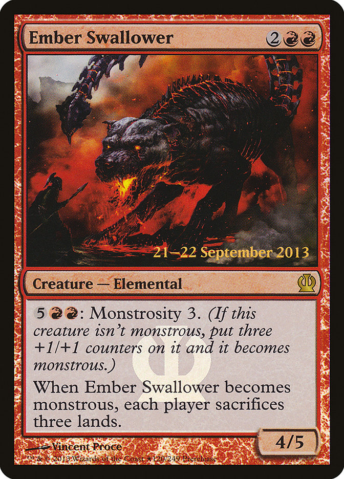 {R} Ember Swallower [Theros Prerelease Promos][PR THS 120]