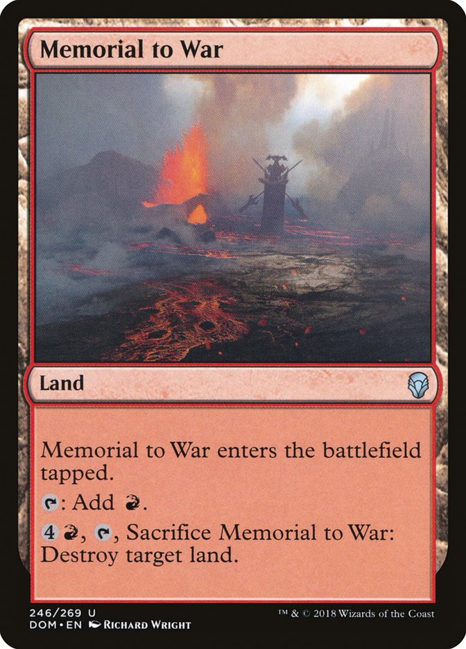 {C} Memorial to War [Dominaria][DOM 246]