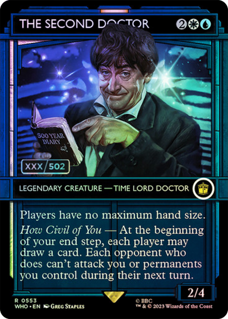 {R} The Second Doctor (Serial Numbered) [Doctor Who][SR WHO 553]