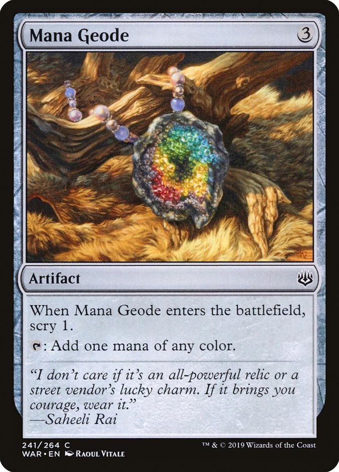 {C} Mana Geode [War of the Spark][WAR 241]