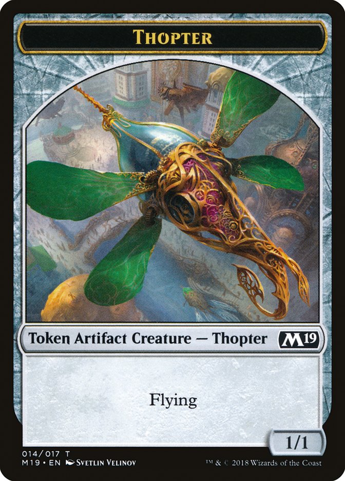 {T} Zombie // Thopter Double-sided Token (Game Night) [Core Set 2019 Tokens][TM19 008]