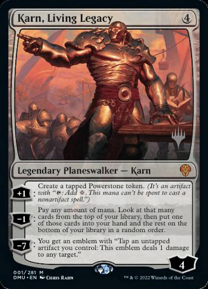 {@R} Karn, Living Legacy (Promo Pack) [Dominaria United Promos][PP DMU 001]