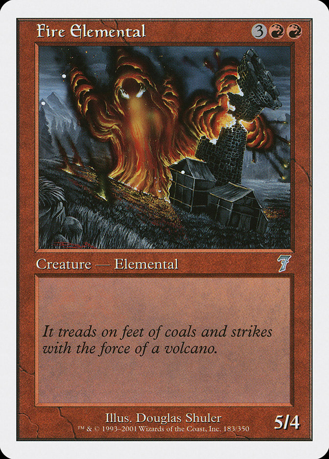 {C} Fire Elemental [Seventh Edition][7ED 183]