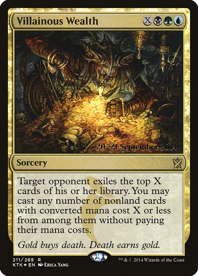 {R} Villainous Wealth [Khans of Tarkir Prerelease Promos][PR KTK 211]