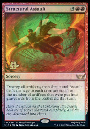 {@R} Structural Assault [Streets of New Capenna Prerelease Promos][PR SNC 126]