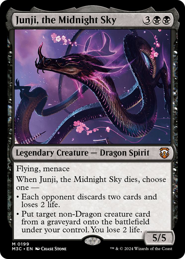 {R} Junji, the Midnight Sky (Ripple Foil) [Modern Horizons 3 Commander][RPF M3C 199]