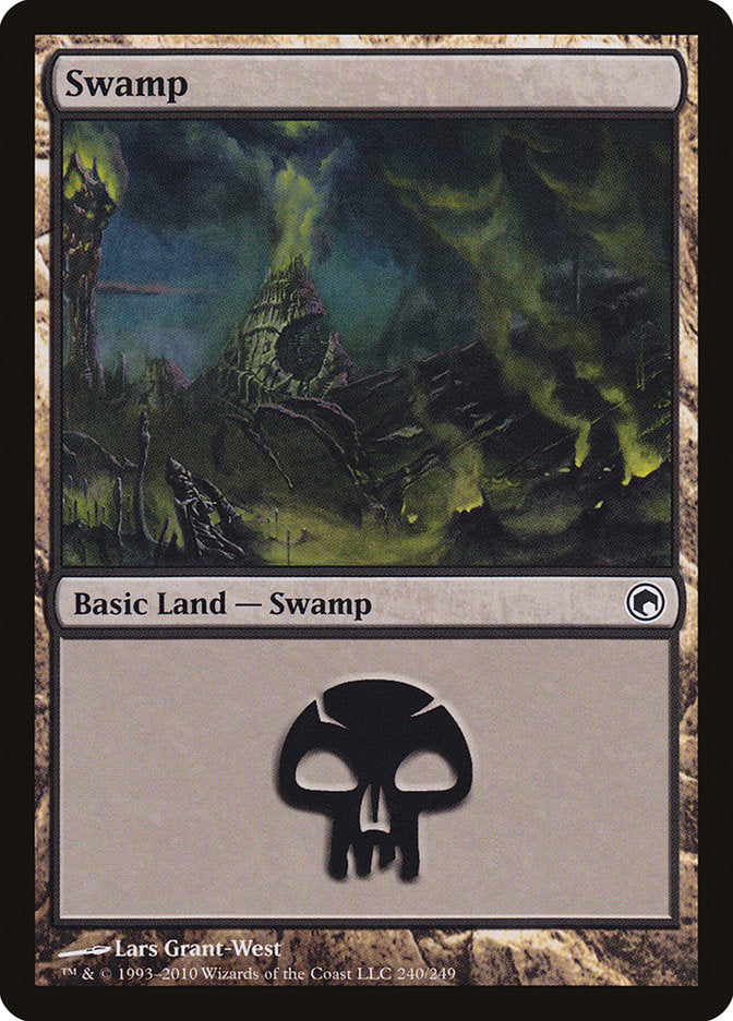 {B}[SOM 240] Swamp (240) [Scars of Mirrodin]