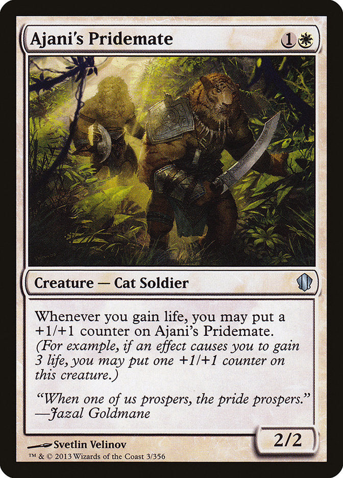 {C} Ajani's Pridemate [Commander 2013][C13 003]