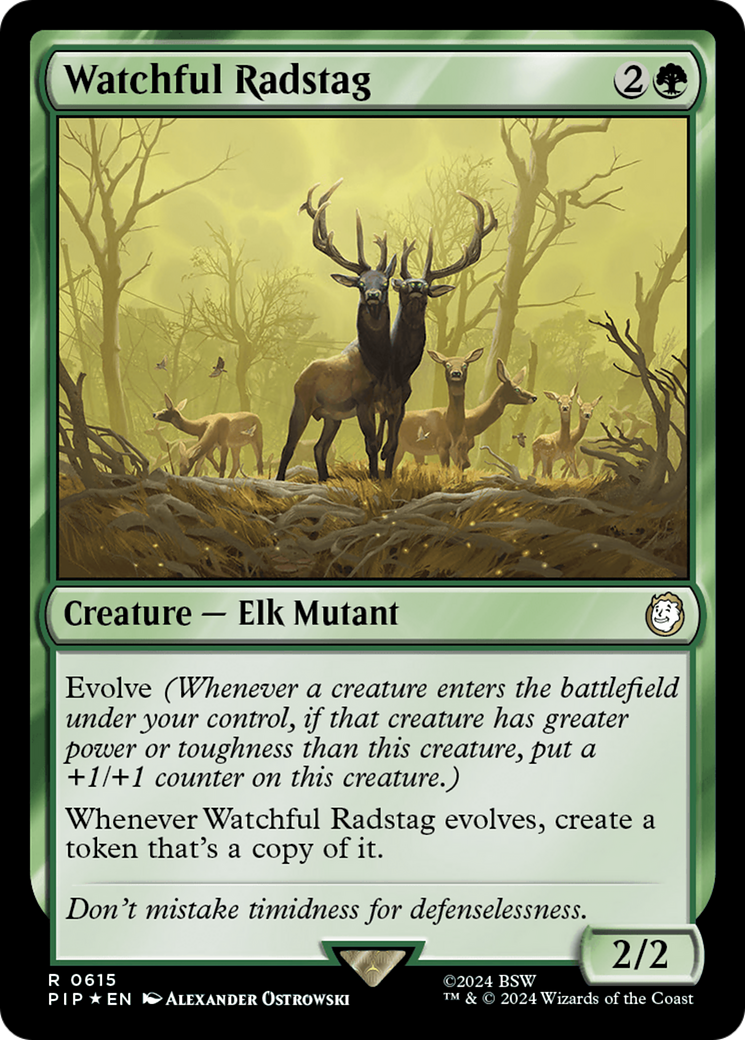 {R} Watchful Radstag (Surge Foil) [Fallout][PIP 615]