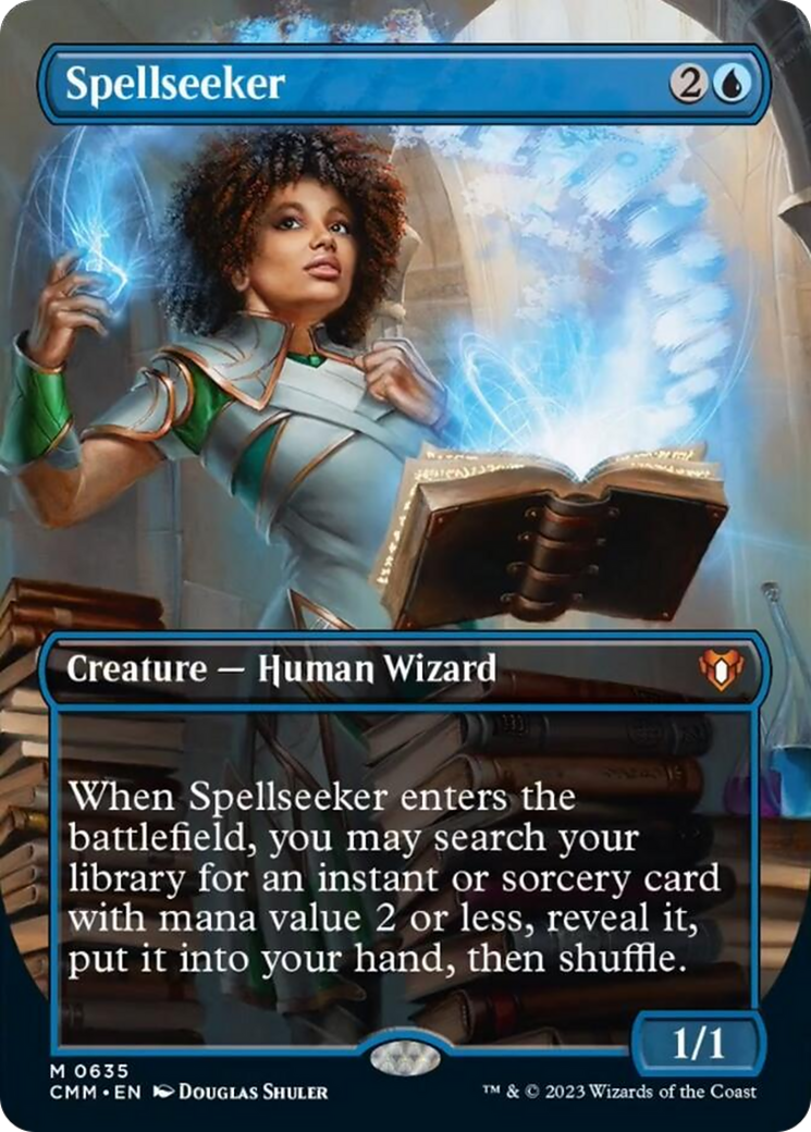 {R} Spellseeker (Borderless Alternate Art) [Commander Masters][CMM 635]