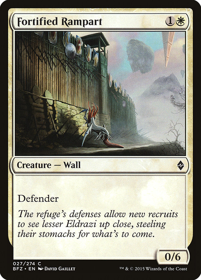 {C} Fortified Rampart [Battle for Zendikar][BFZ 027]