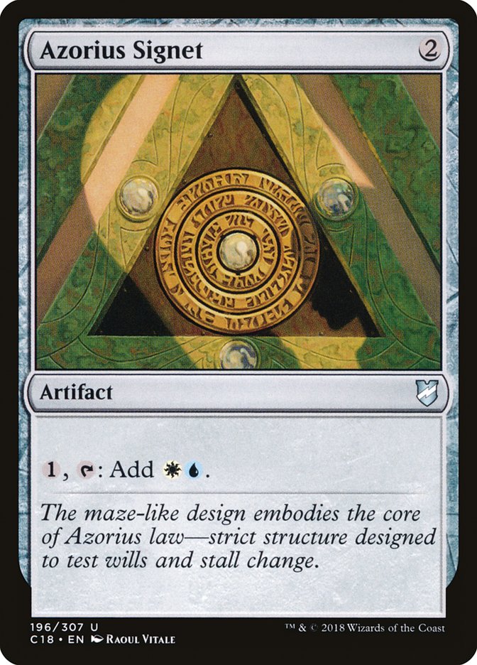 {C} Azorius Signet [Commander 2018][C18 196]