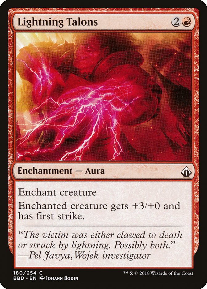 {C} Lightning Talons [Battlebond][BBD 180]