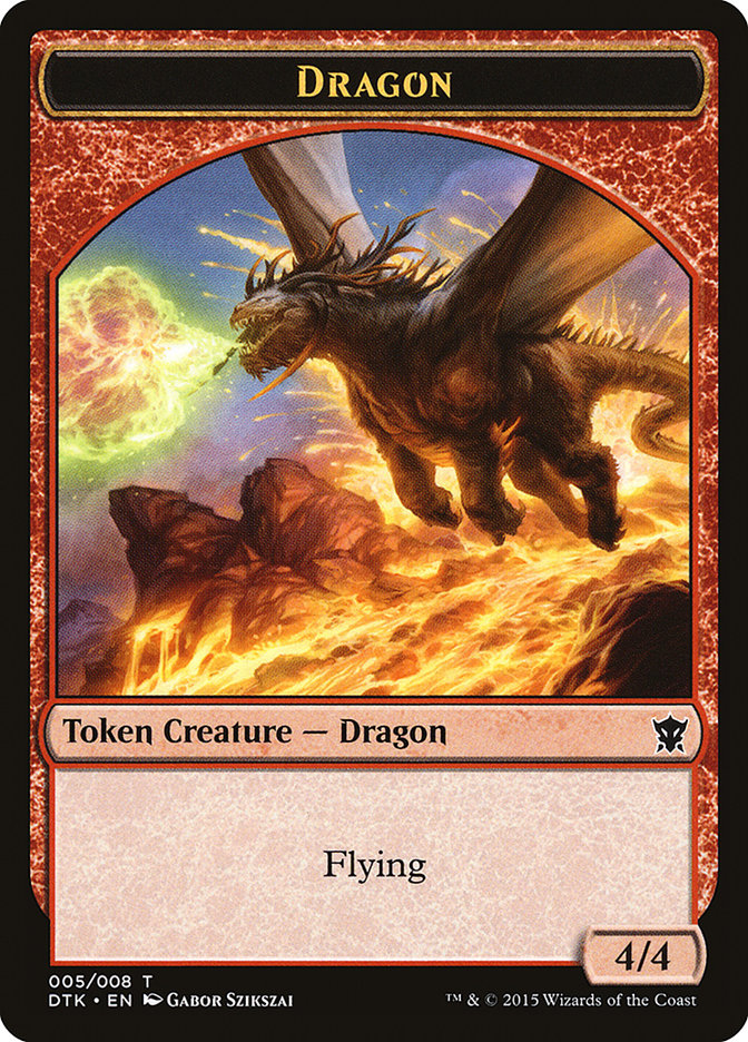 {T} Dragon Token [Dragons of Tarkir Tokens][TDTK 005]