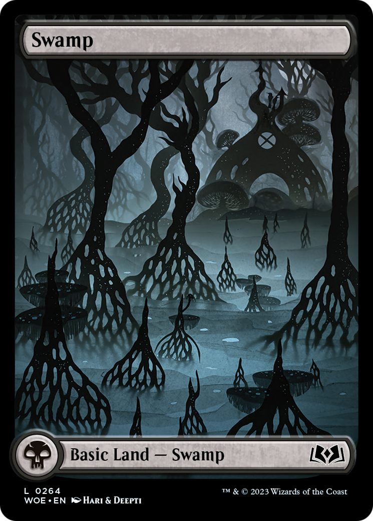 {B} Swamp (264) (Full-Art) [Wilds of Eldraine][WOE 264]