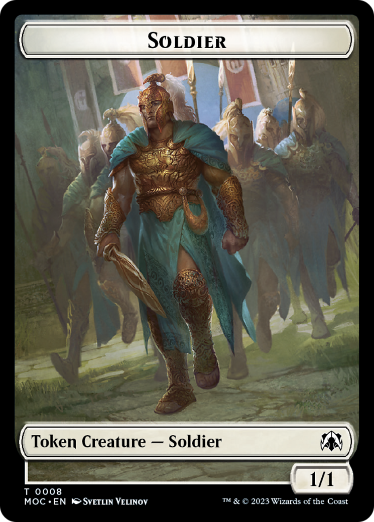 {T} Vampire Knight // Soldier Double-Sided Token [March of the Machine Commander Tokens][TMOC 20//8]