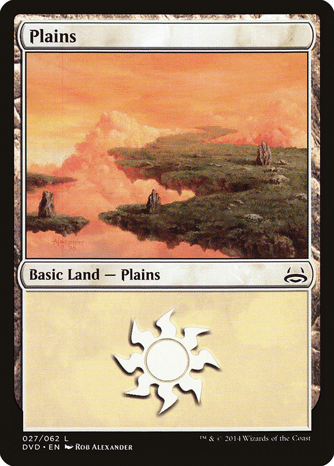 {B}[DVD 027] Plains (27) (Divine vs. Demonic) [Duel Decks Anthology]