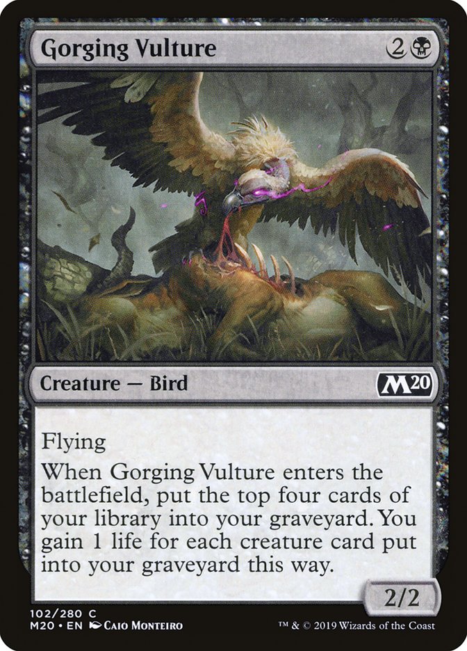 {C} Gorging Vulture [Core Set 2020][M20 102]