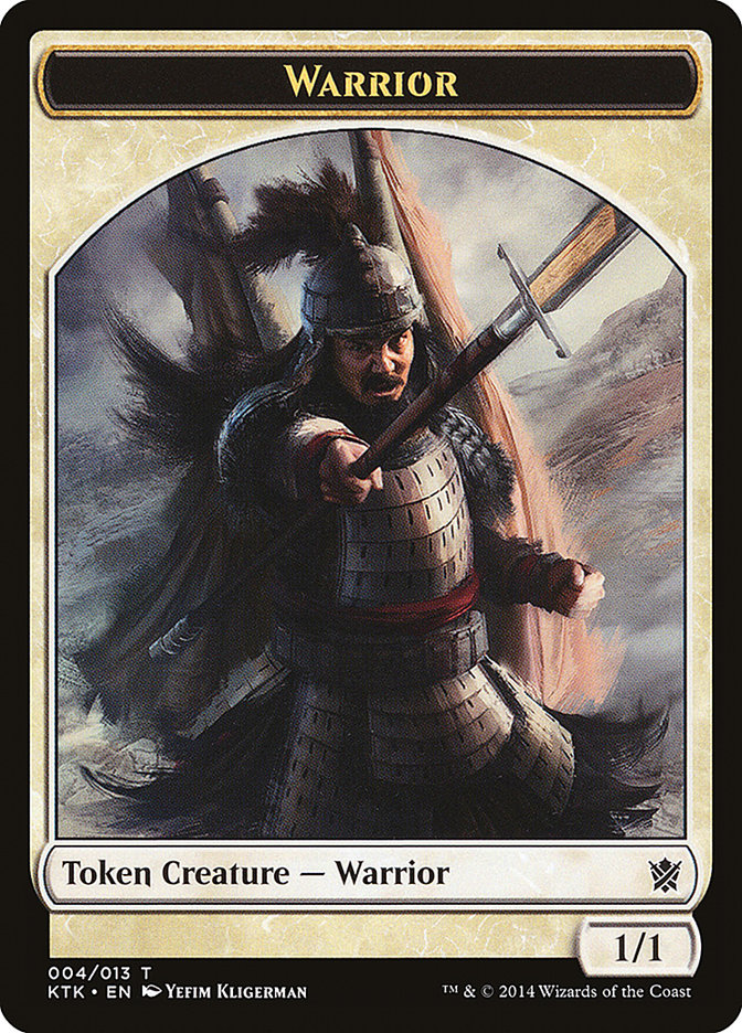 {T} Warrior Token (004/013) [Khans of Tarkir Tokens][TKTK 004]