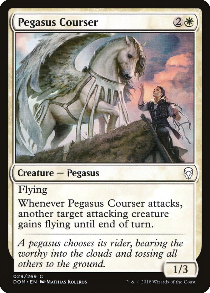 {C} Pegasus Courser [Dominaria][DOM 029]