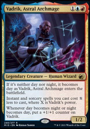 {R} Vadrik, Astral Archmage (Promo Pack) [Innistrad: Midnight Hunt Promo Pack][PP MID 248]