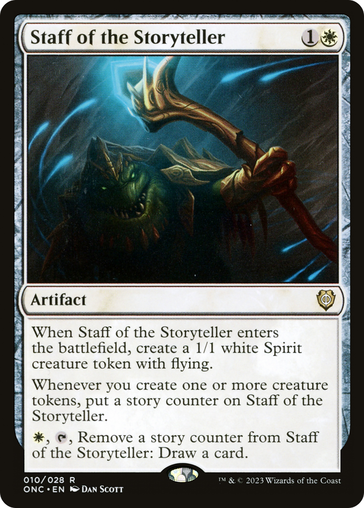 {R} Staff of the Storyteller [Phyrexia: All Will Be One Commander][ONC 010]