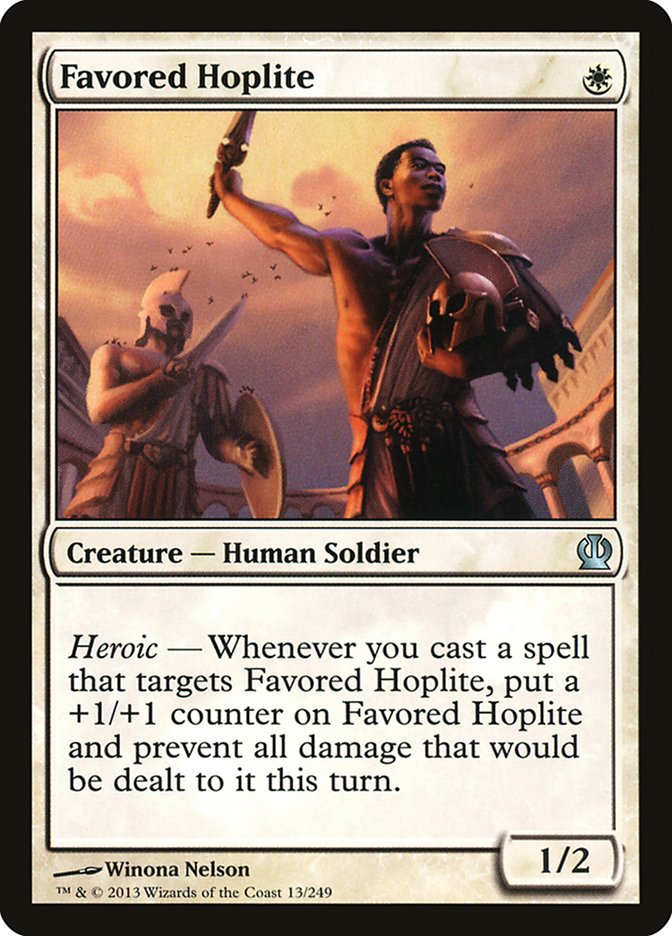 {C} Favored Hoplite [Theros][THS 013]