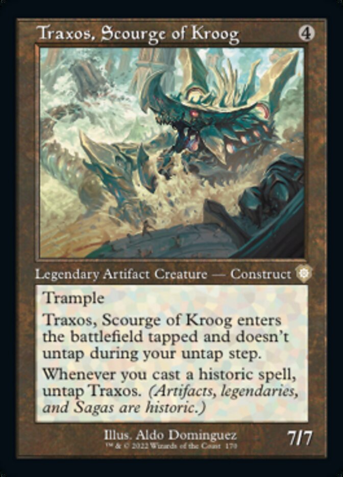 {R} Traxos, Scourge of Kroog (Retro) [The Brothers' War Commander][BRC 170]