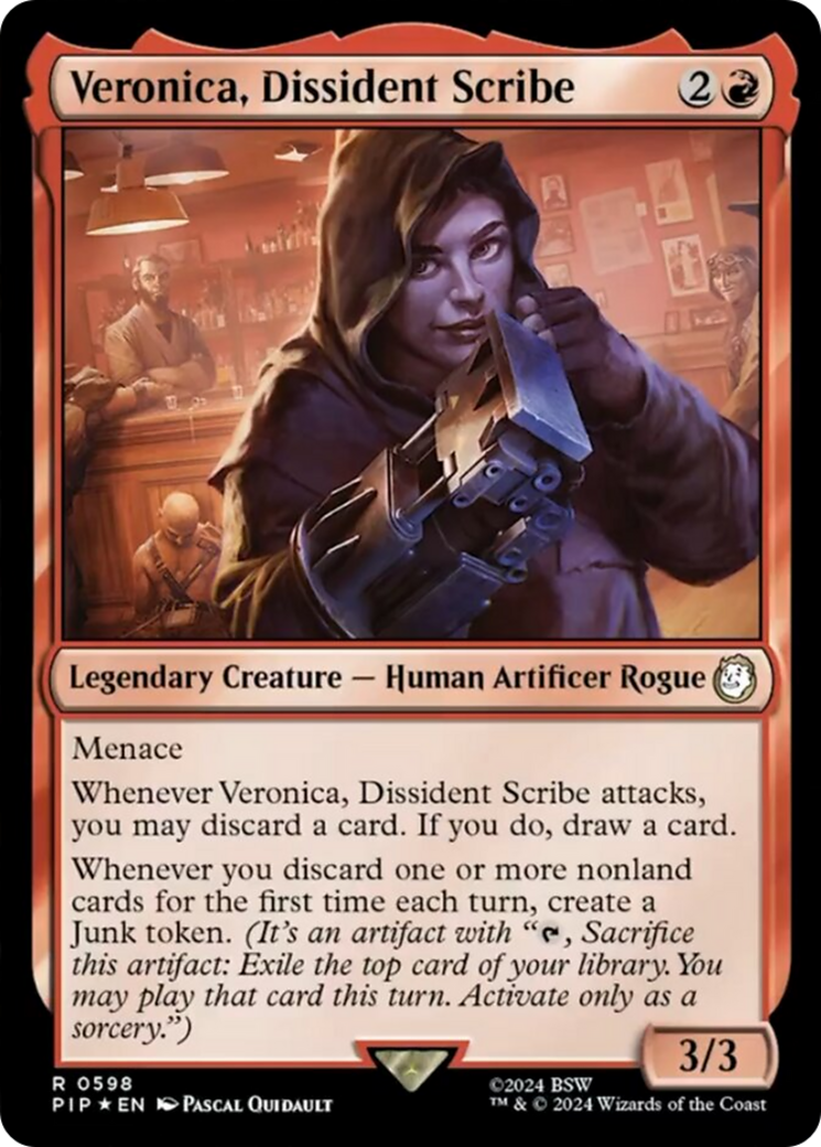 {R} Veronica, Dissident Scribe (Surge Foil) [Fallout][PIP 598]