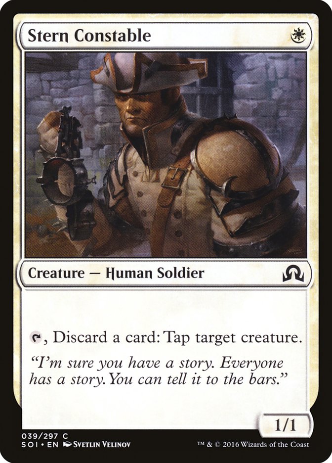 {C} Stern Constable [Shadows over Innistrad][SOI 039]