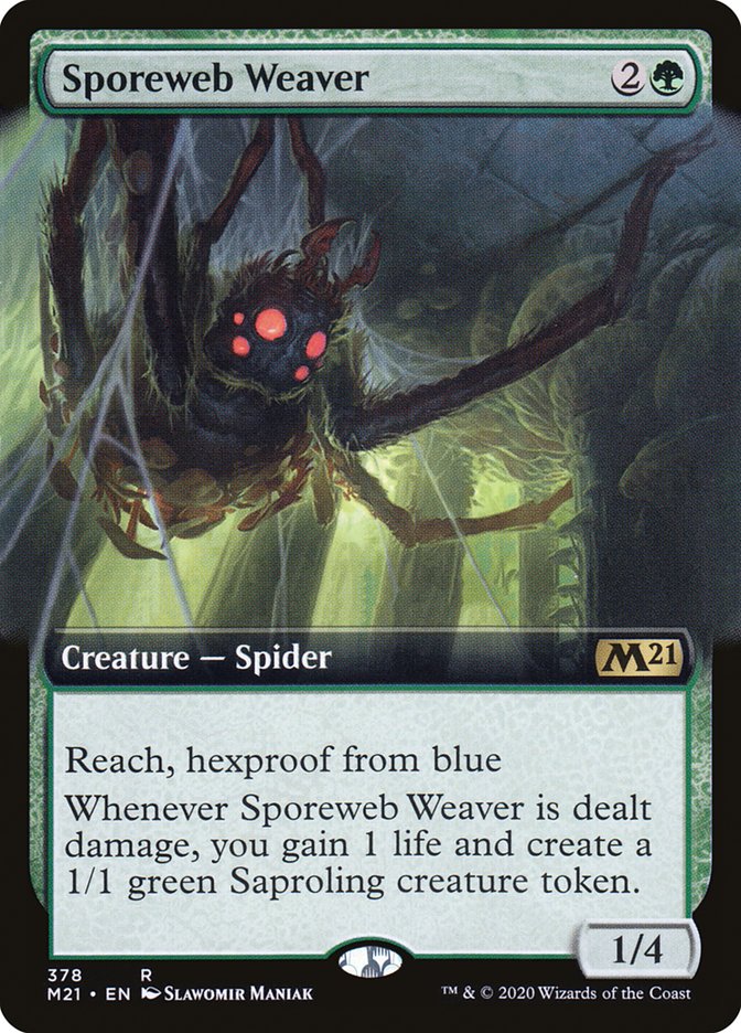 {R} Sporeweb Weaver (Extended Art) [Core Set 2021][M21 378]