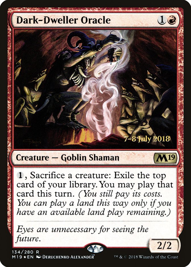 {R} Dark-Dweller Oracle [Core Set 2019 Prerelease Promos][PR M19 134]