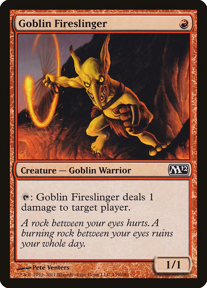 {C} Goblin Fireslinger [Magic 2012][M12 139]