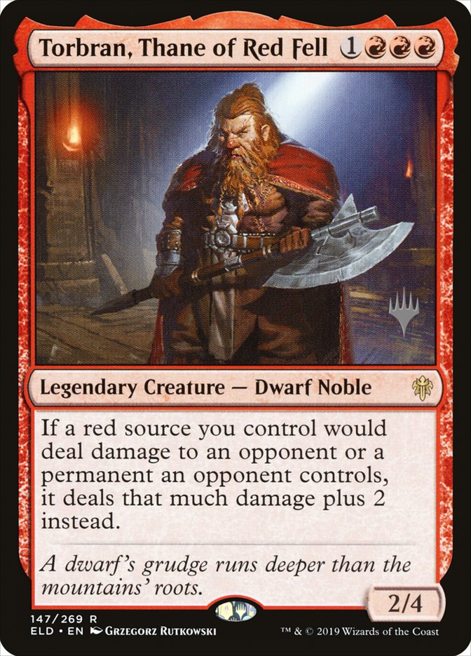 {R} Torbran, Thane of Red Fell (Promo Pack) [Throne of Eldraine Promos][PP ELD 147]